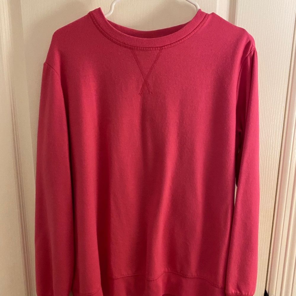 Pink Pullover Sweatshirt